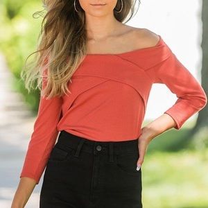 Willow & Root Off Shoulder Top